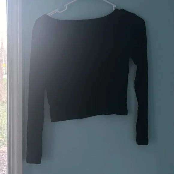 🪩girls black long sleeve shirt - Picture 2 of 4